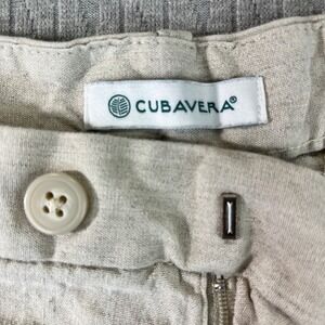 Cubavera Linen blend Chino dress Shorts‎ Mens Size 32 Beige tweed canvas style